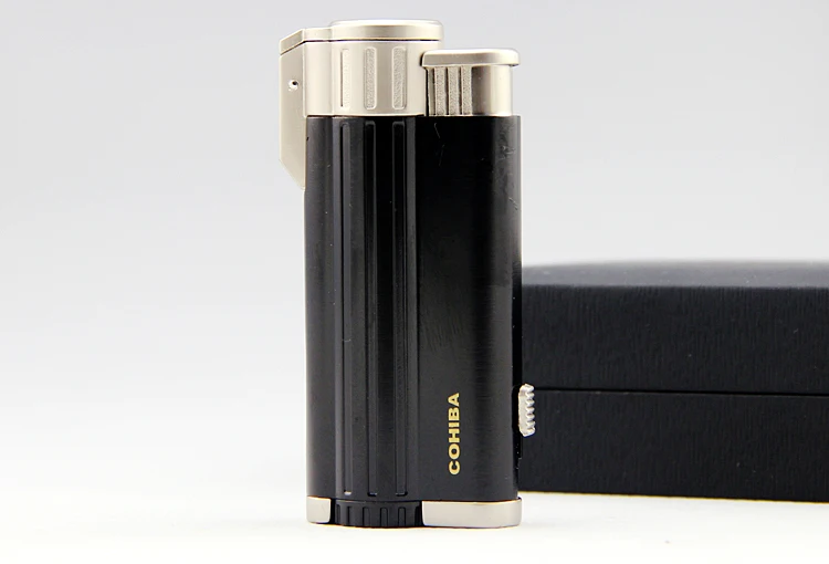 COHIBA зажигалка для сигар с фонарь ками струйное пламя и дырокол лучшая Бутановая