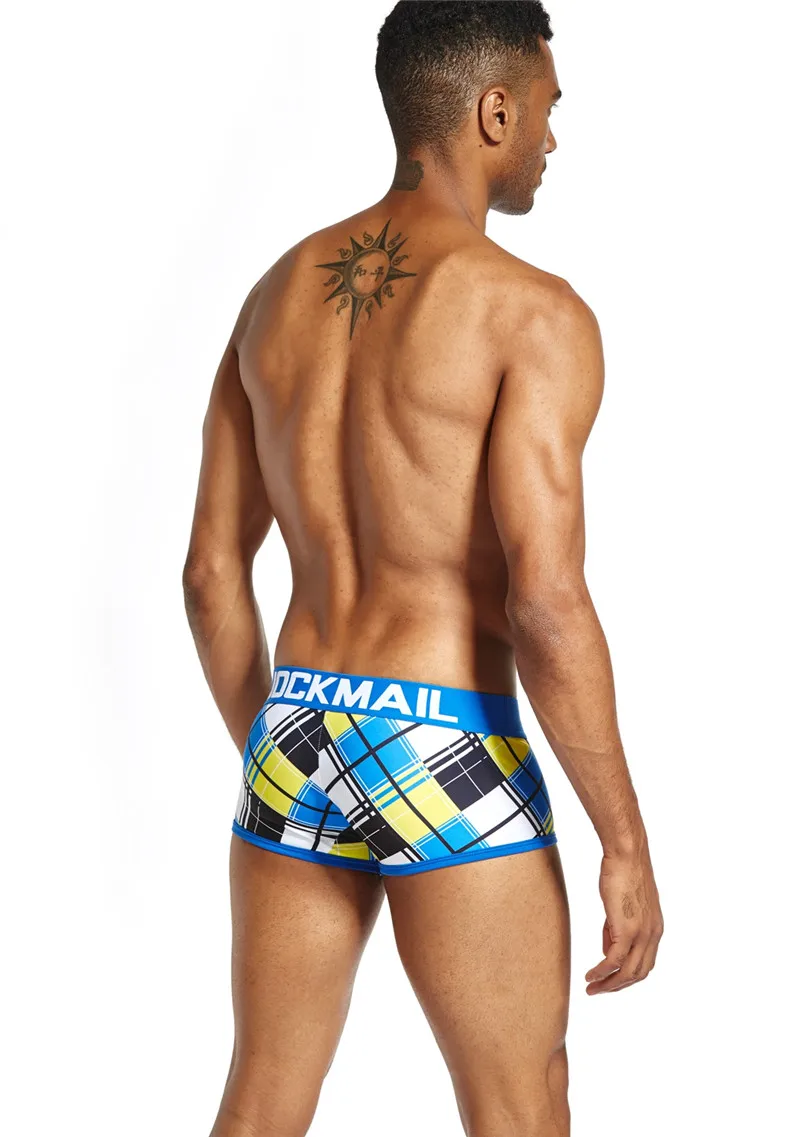 JOCKMAIL, фирменное Мужское нижнее белье, боксеры, шорты, классические клетчатые сексуальные трусы, calzoncillos hombre, боксеры, marca cuecas, боксеры для геев, нижнее белье