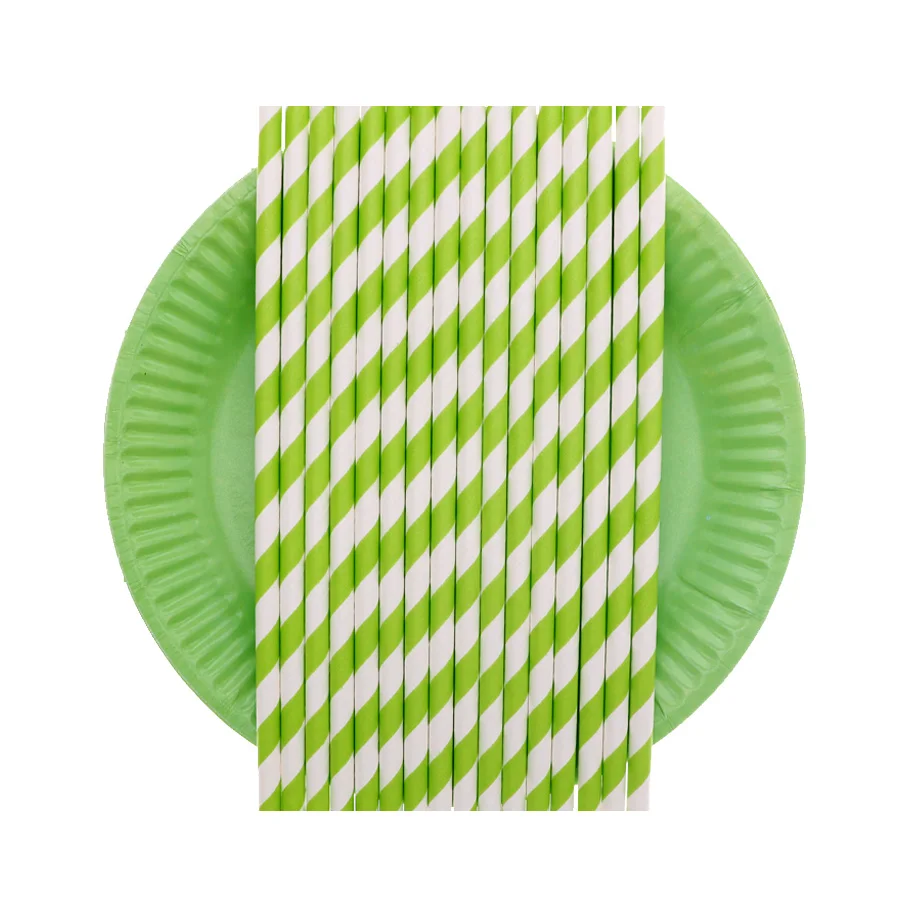 10 шт./лот одноразовая посуда твердая бумажная тарелка соломенная для дня