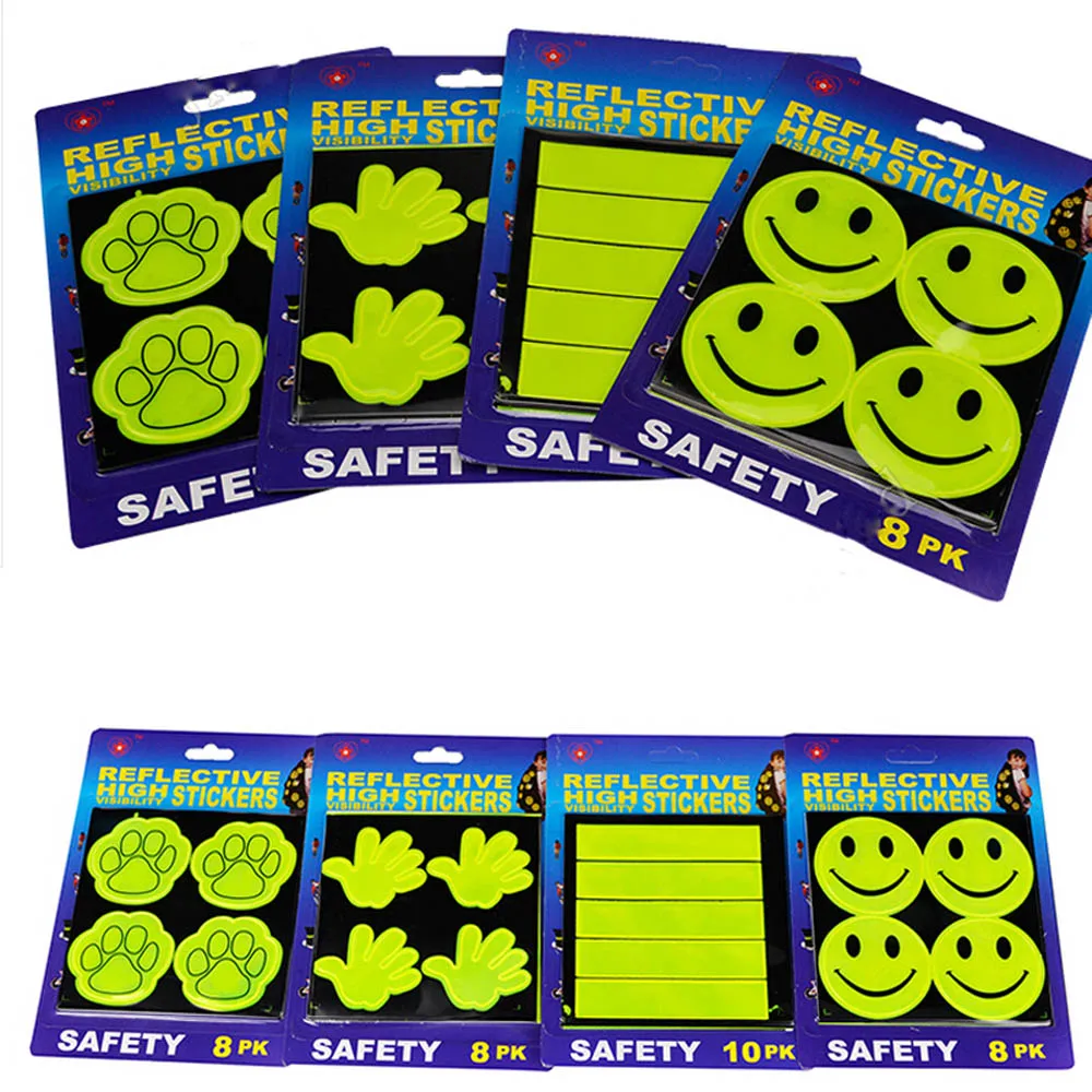 

Outdoor Cycling Safe Reflective Stickers Baby Safety Reflector Decal for Bikes Children's school bag safety stickers