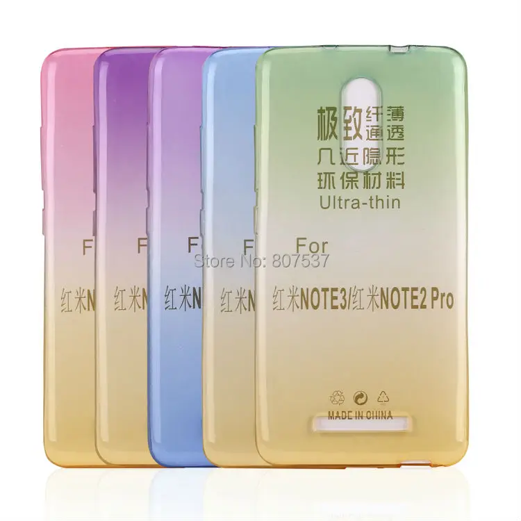 Silicone Case Для Xiaomi Redmi Note 3 Крышка Градиент Цвета ТПУ для xiaomi Pro 150 Прозрачная Кожи Coque