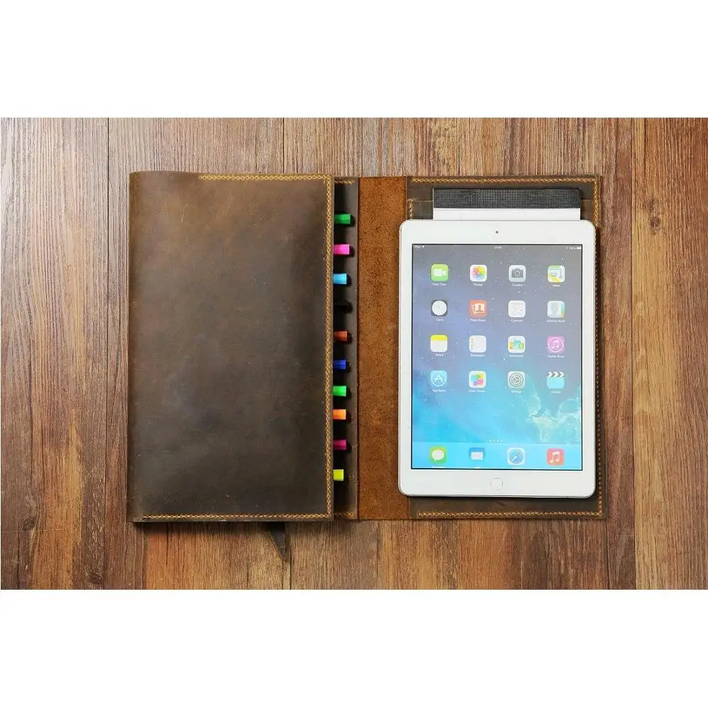 Чехол карандаш из потертой кожи для художника A5 Moleskine кожаный футляр ноутбука