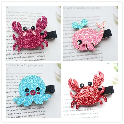 Заколки для волос в виде краба и осьминога 1 шт.| |