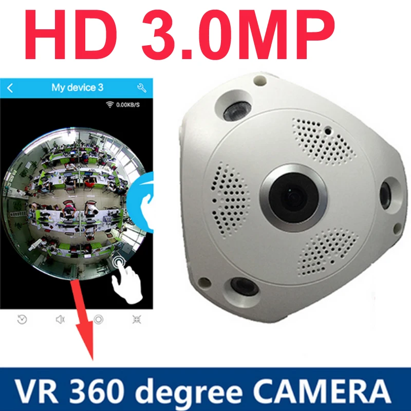 32 64 Гб 360 градусов панорамная Камера 3.0MP 1080P HD Беспроводной Очки виртуальной