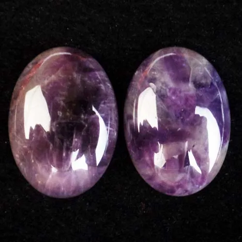 Natural Amethyst 2 шт./лот) натуральный смешанный камень овальный кабошон 25x18x6 мм yl061802 - Окраска металла: Natural Amethyst