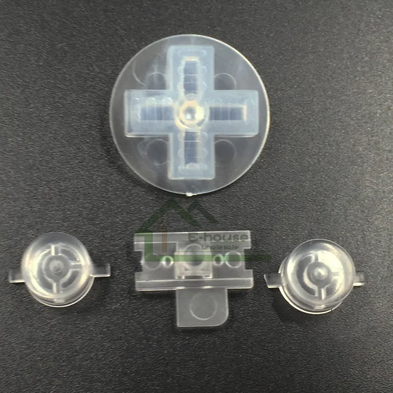 12 цветов на выбор, черный, прозрачный, таможенный, сделай сам, набор кнопок, замена для Gameboy, классика для GB DMG A B, кнопки D-pad