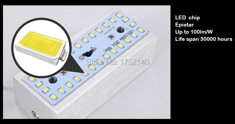 Современная приглушаемая светодиодная настенная лампа 2015 16 Вт 40x16 см