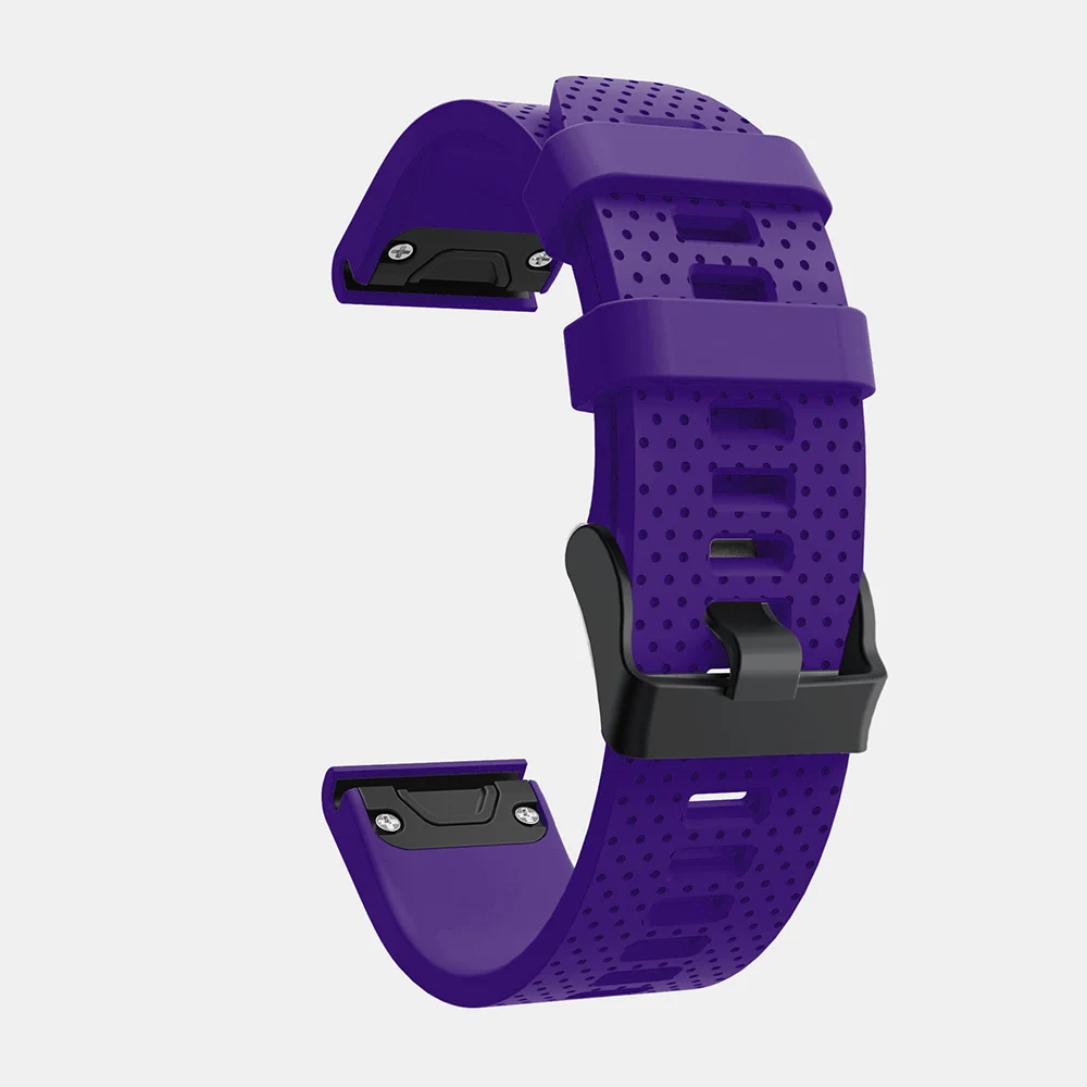 Ремешок для наручных часов Garmin Fenix 6S/5S/5S Plus 20 мм мягкий силиконовый ремешок