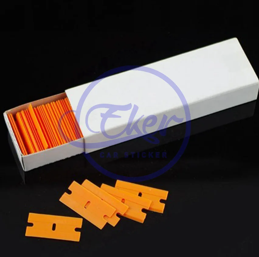 Тонировка Инструмент для тонировки 5 шт. Пластик Бритвы лезвия и 1 4.5 см * 11 Скребки