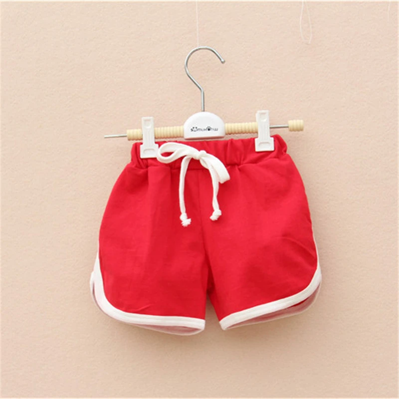 Летние детские шорты хлопковые для мальчиков и девочек брендовые трусики