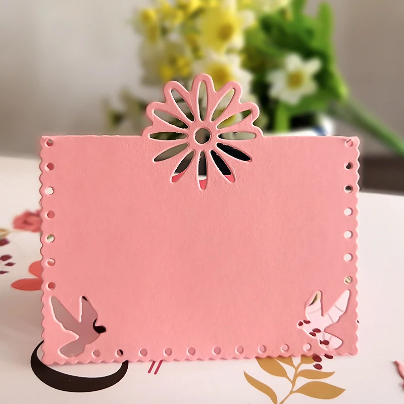 Цветов и птиц конверт умирает резки металла умирает для Скрапбукинг фото альбом изготовление карточек умирает углерода стальной трафарет вырезать