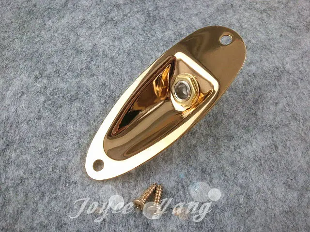 

Niko Gold Electric Guitar Output Jack Socket Plate&2 Screws For FD ST/SQ Electric Guitar Free Shipping Wholesale
