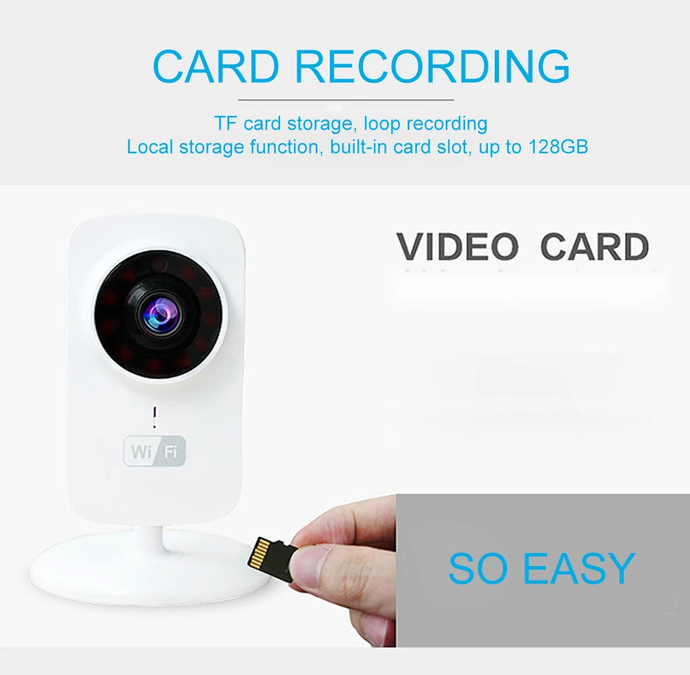 Видеоняня 720P ip камера для видеосъемки детей мини Wifi беспроводная
