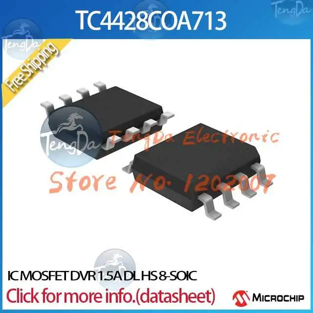 Бесплатная доставка 5 шт./лот TC4428COA713 IC MOSFET DVR 1.5A DL уг 8 SOIC 4428 TC4428 TC4428C|hs video|hs 3whs 15 |