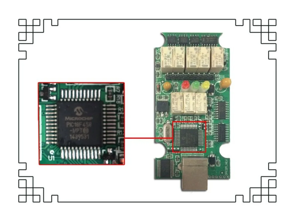 OPCOM с чипом PIC18F458 V1.70 Профессиональный диагностический инструмент V2014 OP-COM