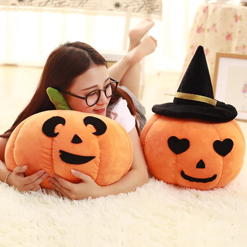 

Lovely Love with Hood Pumpkin Halloween Plush Pillow Holiday Gift Cosplay Plush Toys Nightmare Before Christmas