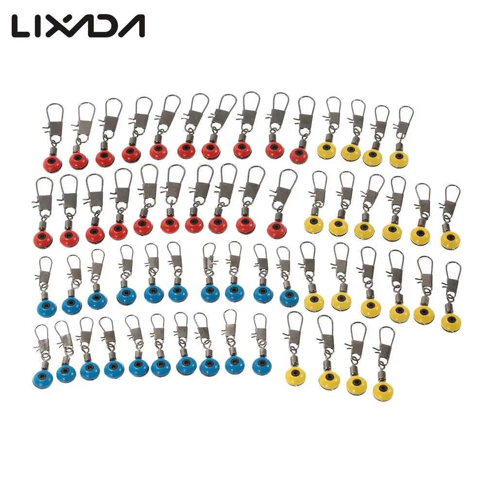 60 шт. 3 цвета космические бобы рыболовный соединитель поплавковый вращающиеся