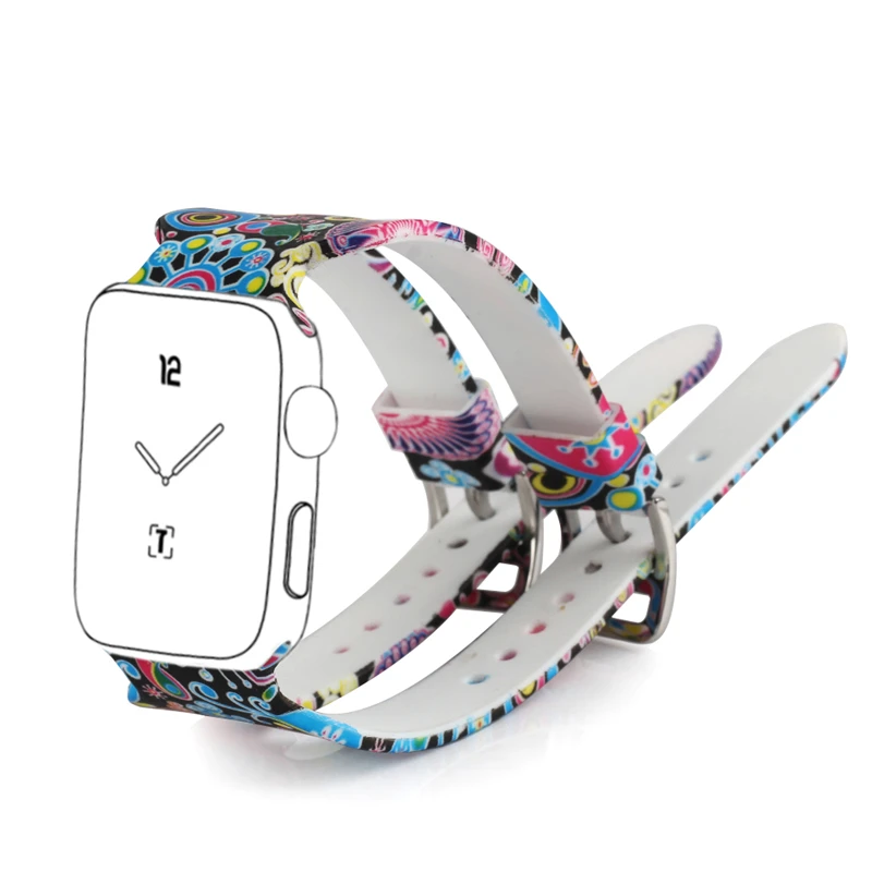 Bemorcabo для Apple Watch Band мягкий силиконовый спортивный стиль мужчин и женщин ремешок