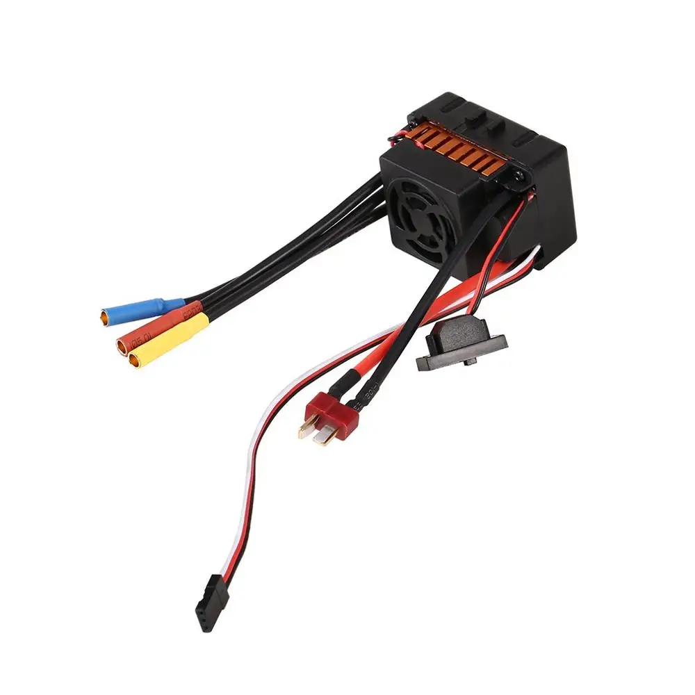 OCDAY водонепроницаемый 60A RC бесщеточный ESC BEC части автомобиля электрический регулятор скорости с 5,5 V 3A BEC для 1/10 RC автомобиль грузовик