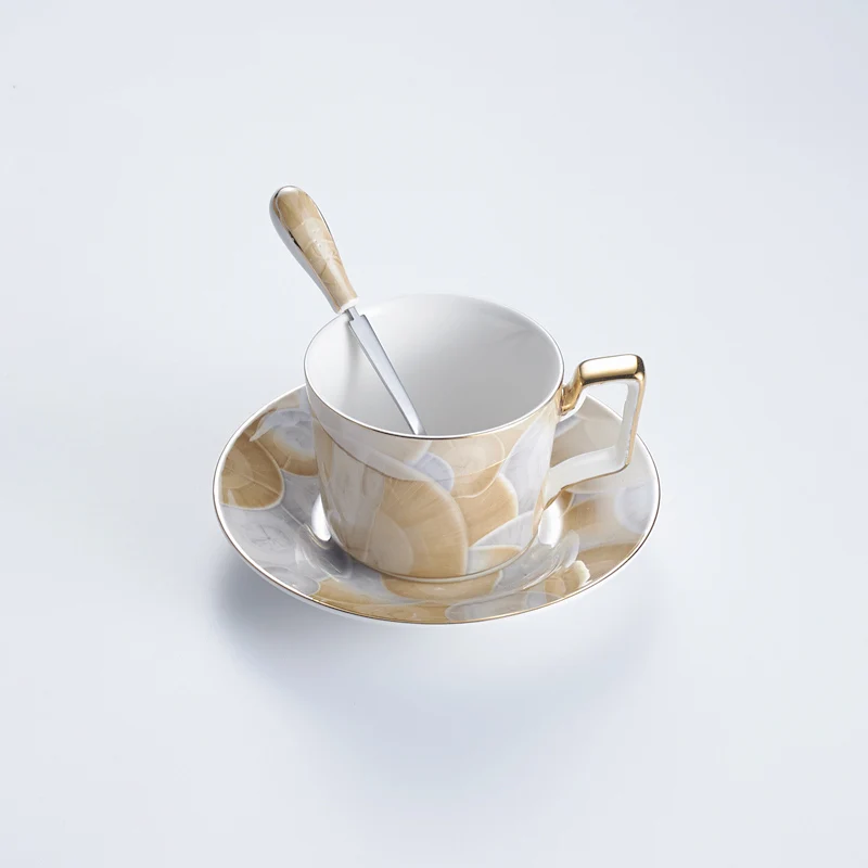 1Coffee Cup 200ml Европейский фарфоровый кофейный набор, роскошный чайный набор, расширенный чайник, кофейная чашка, керамический чайный набор, кружка, сахарница, сливочник, чайный горшок, молочный кувшин - Цвет: 1Coffee Cup 200ml