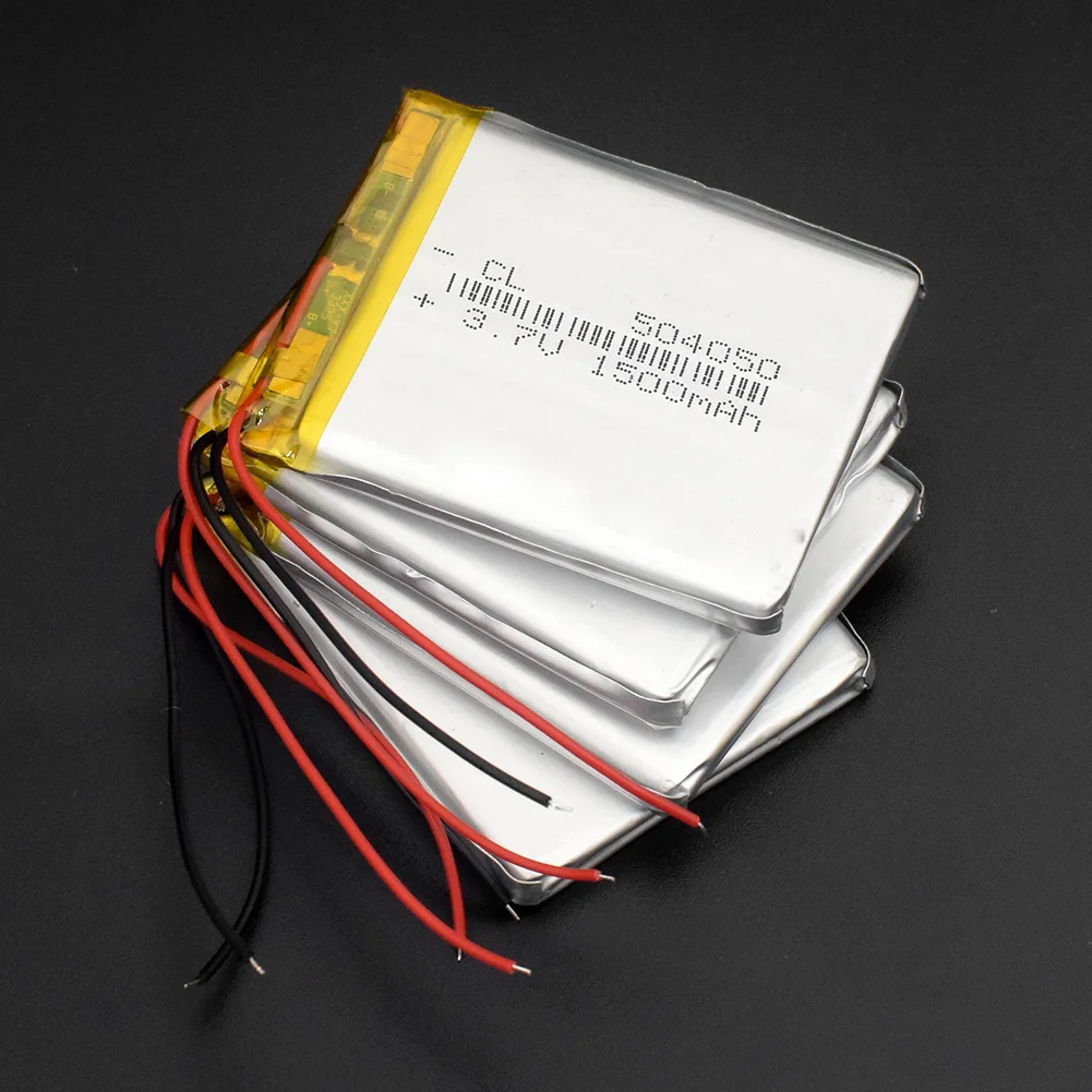 1/2/4 шт. высокой плотности 504050 3,7 V 1500mAh литий-полимерный аккумулятор Батарея Перезаряжаемые литиевой батареи для Оборудование для psp MP4 MP5 gps DVD динамик PDA
