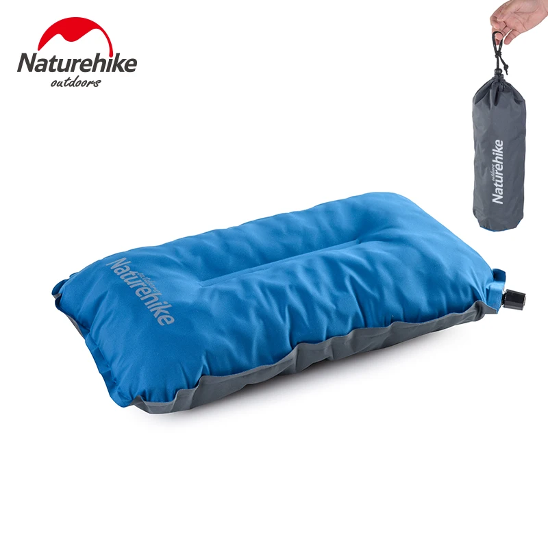 

Naturehike Camping Sponge Pillow Ultralight Automatic Inflatable Neck Pillow Outdoor Camping Travel Portable Pillow Tpu Elastic