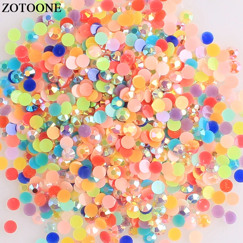 Стразы ZOTOONE Flatback стразы с аппликацией кристально чистые AB без горячей фиксации