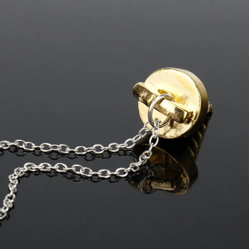 fashion Conical Pendant Necklace Japanese Anime Tengen Toppa Gurren accessories Women Men Hip Hop Metal Chain Choker | Украшения и