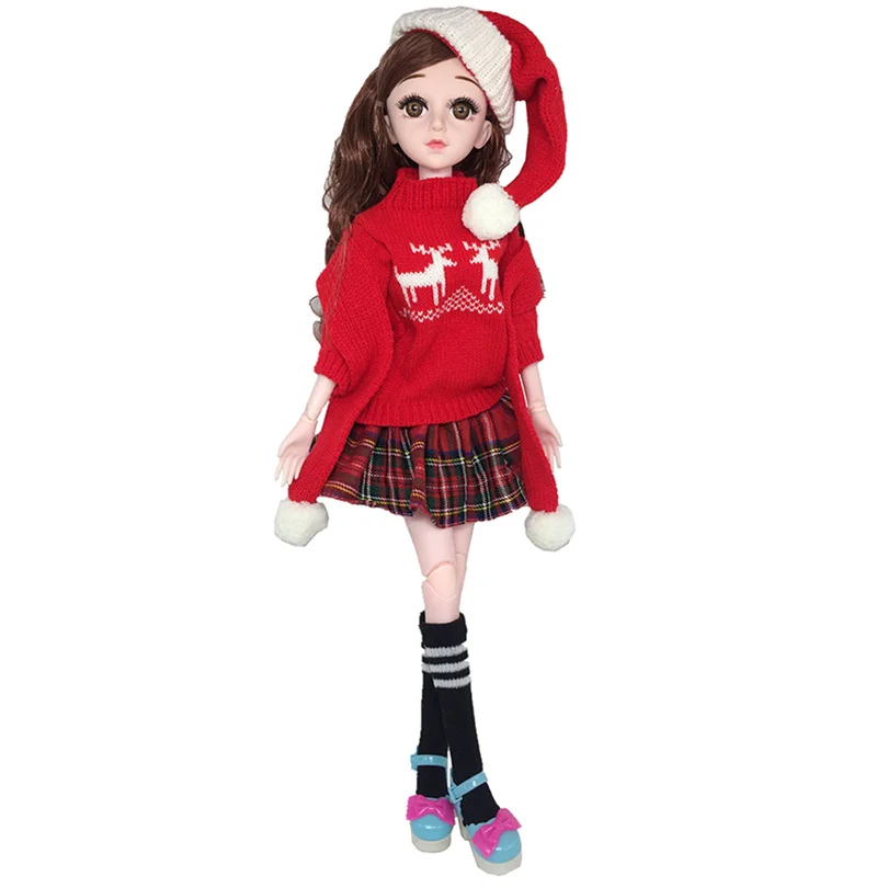 Красный 1/3 60 см BJD куклы с свитером ручной работы 21 подвижные шарнирные куклы игрушки Аксессуары Одежда для куклы игрушки для девочек - Цвет: Красный