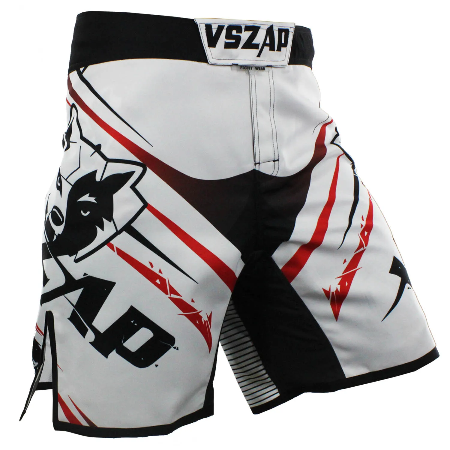 VSZAP взрывающиеся шорты для единоборств MMA Фитнес муай тай мужской боевой спортивной промежности свободного движения черный белый