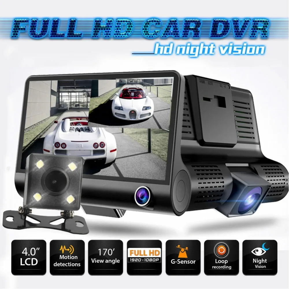 Новый видеорегистратор с голосовым управлением Full HD 1080P объектив Автомобильная