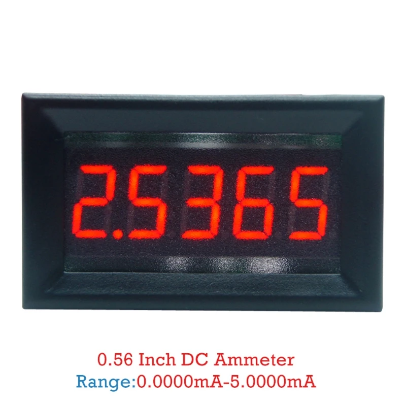 DC 0-5.0000mA (5mA) Digital Ammeter 5-digits Current Meter Panel Guage 0.36 inch W-store D24_A | Инструменты