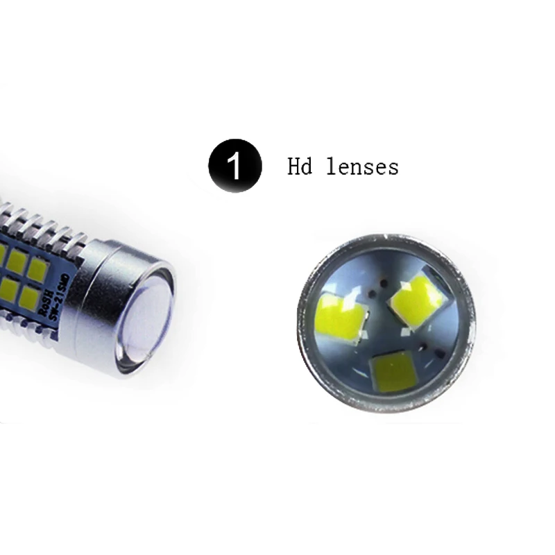 2 шт. T20 7443 SRCK Pin Светодиодный 21-SMD высокомощный светодиодный светильник и стоп-светильник s лампы белого цвета для стайлинга автомобилей