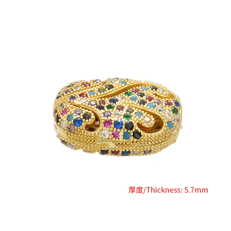 ZHUKOU модные 11x15 мм прямоугольные женские полый для конфет хрустальные бусины