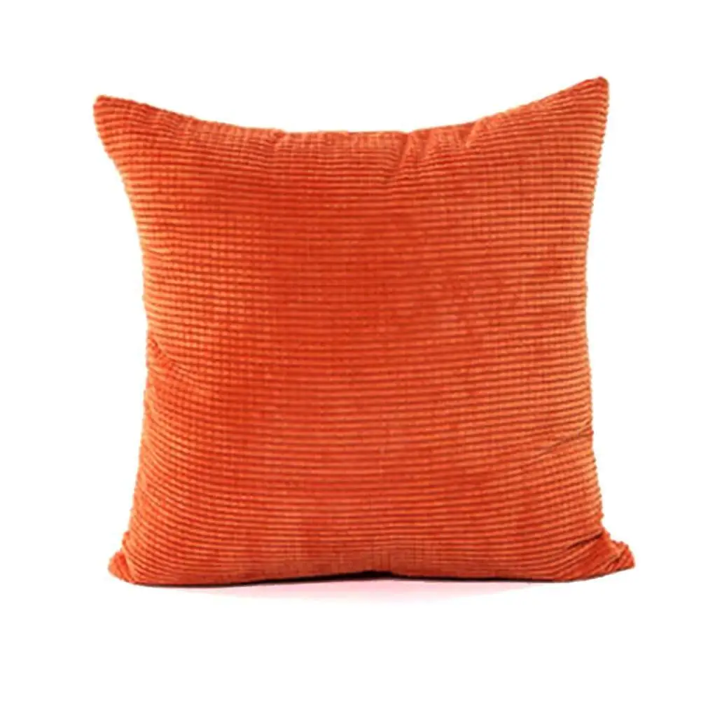 Корн ядра вельветовый Диван Декор пледы наволочка # е квадрат 50 см оранжевый