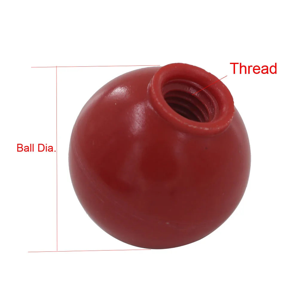 Ручки шариковые без вставки M5/M6/M8/M10/M12/M16 5 шт.|threaded ball knobs|knob threadedknob red |