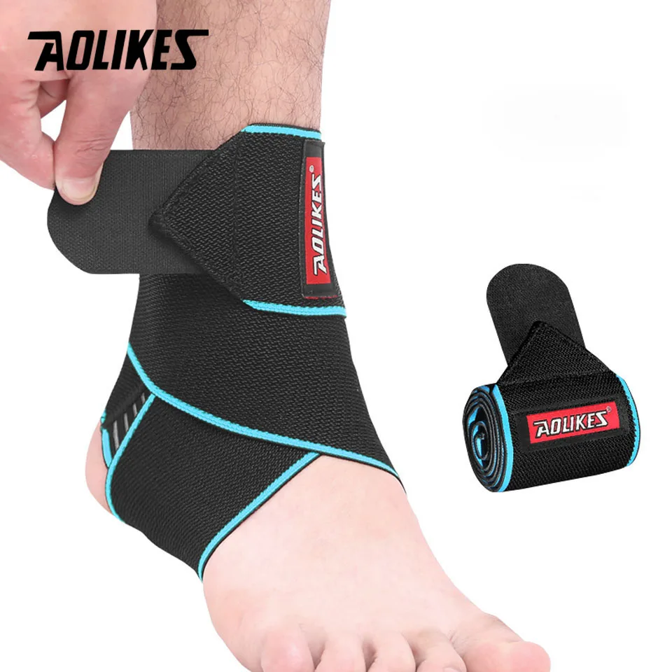 AOLIKES 1 шт. Эластичный Силиконовый фиксатор голеностопа ремешок для баскетбола