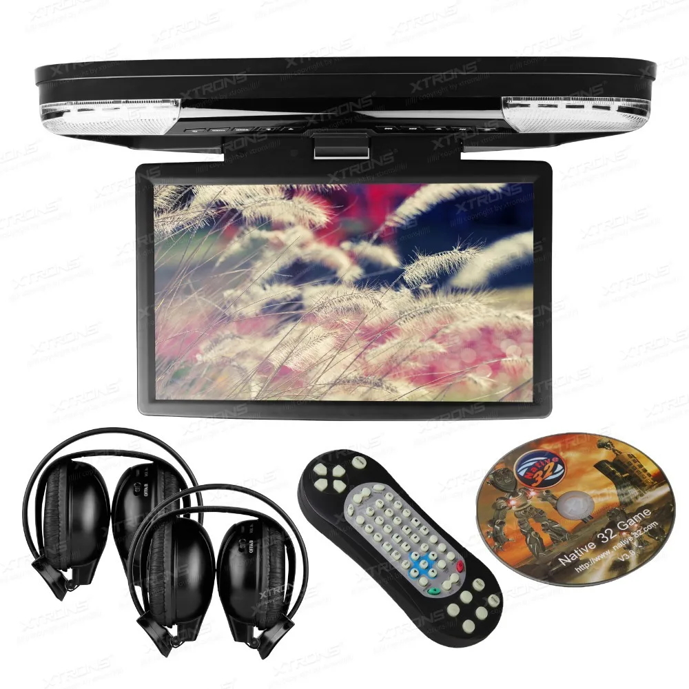 XTRONS HDMI 15 6 &quotHD 1080P ЖК дисплей Автомобильный кронштейн откидной DVD плеер монитор