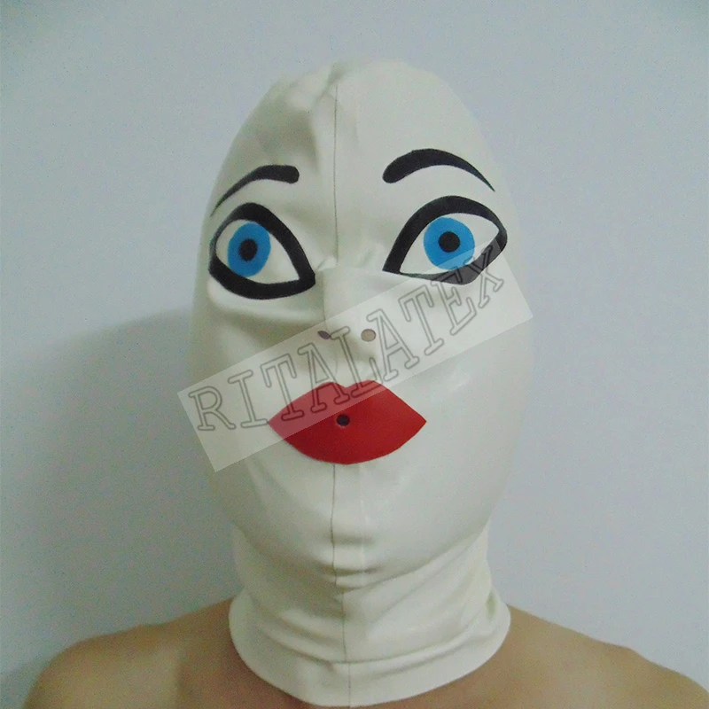 Лидер продаж латекс капот куклы из латекса резиновая Фетиш голову капюшон с