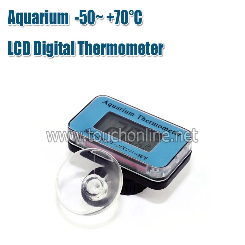 

Аквариум ЖК-дисплей цифровой термометр погружной рыбный бак Водонепроницаемый Vivarium воды ST-1