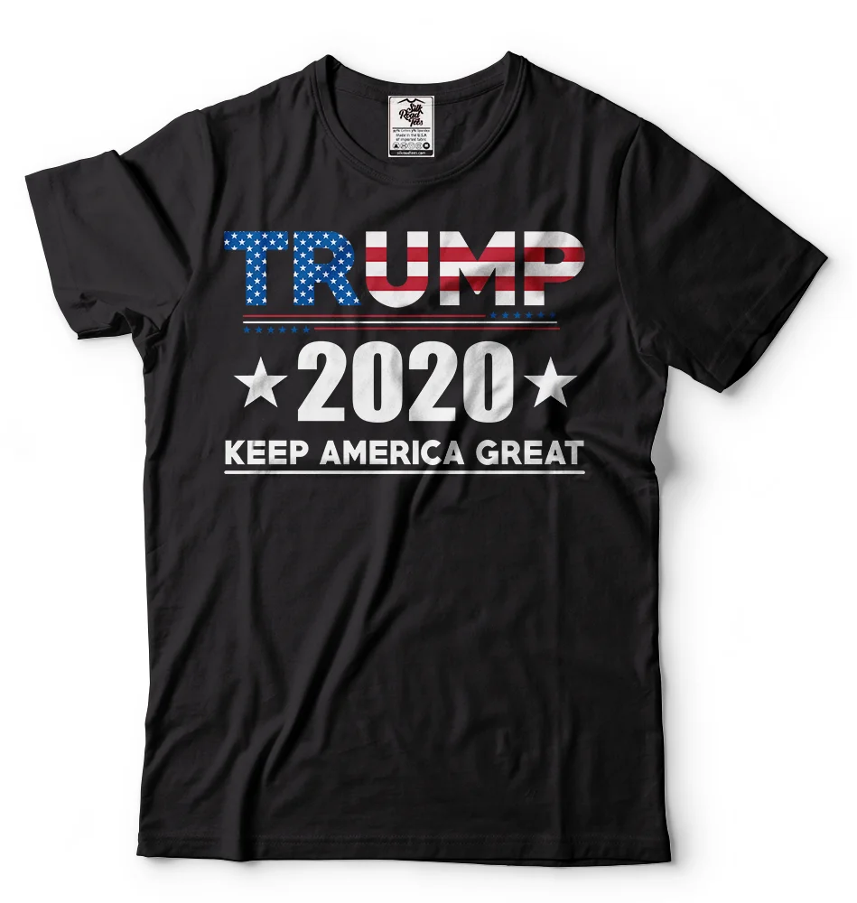 Трамп 2020 переизбранная футболка campaign Keep American Great Republican Футболка с принтом унисекс