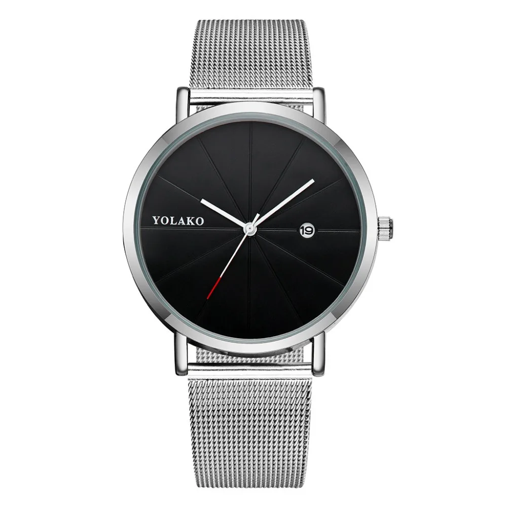 YOLAKO женские часы Reloj Mujer из нержавеющей стали модные роскошные наручные relogio feminino