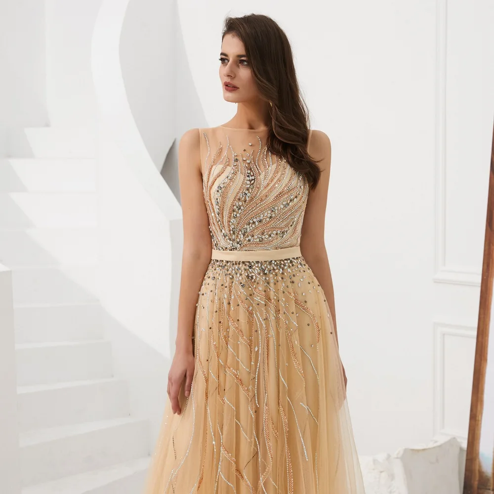 CEEWHY Sexy Muslim Arabic Mermaid Formal Evening Dresses Beaded Prom Turkish Kaftan Dubai Gown Abiye | Свадьбы и торжества