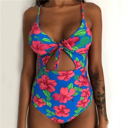 Color 3 Цельный купальник с открытой спиной S-XXL размера плюс женский купальник монокини Badpak Maio Biquini Mujer Trikini Maillot femme бикини - Цвет: Color 3