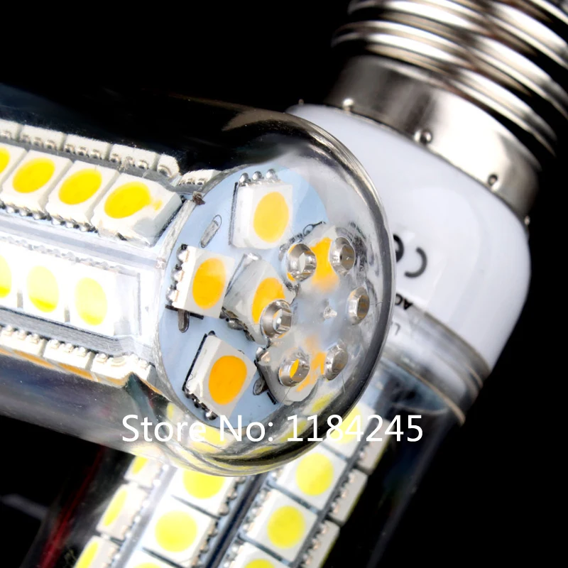 Цоколь E27 48 LED 5050 SMD 9 Вт лампочка 220 В Теплый чистый белый свет Бесплатная доставка 4