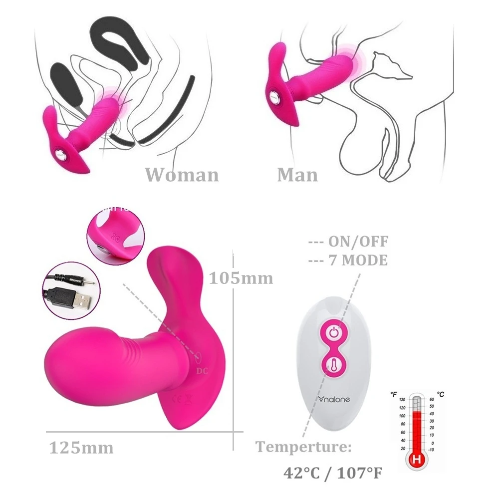 Nalone Anal Vibrator Wireless Heating Remote Control Panties Sex Product For Men Male Masturbation Erotic Toys |