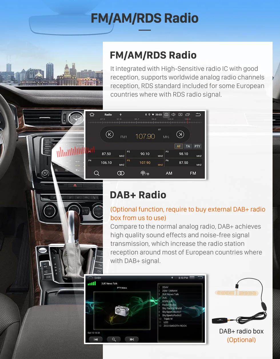 Seicane Android 9,0 универсальная 7 дюймовая панель автомагнитолы с навигационной gps системой для NISSAN TOYOTA KIA Mirror Link wifi USB