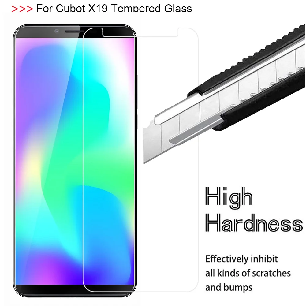 Закаленное стекло для смартфона Cubot X19 2 шт. Взрывозащищенная Защита экрана 5 93