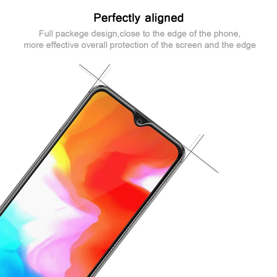 2PCS For Oneplus 6T Tempered Glass Full Coverage Screen Protector 6 T 6.41inch 9h Protective Film Voppton | Мобильные телефоны и