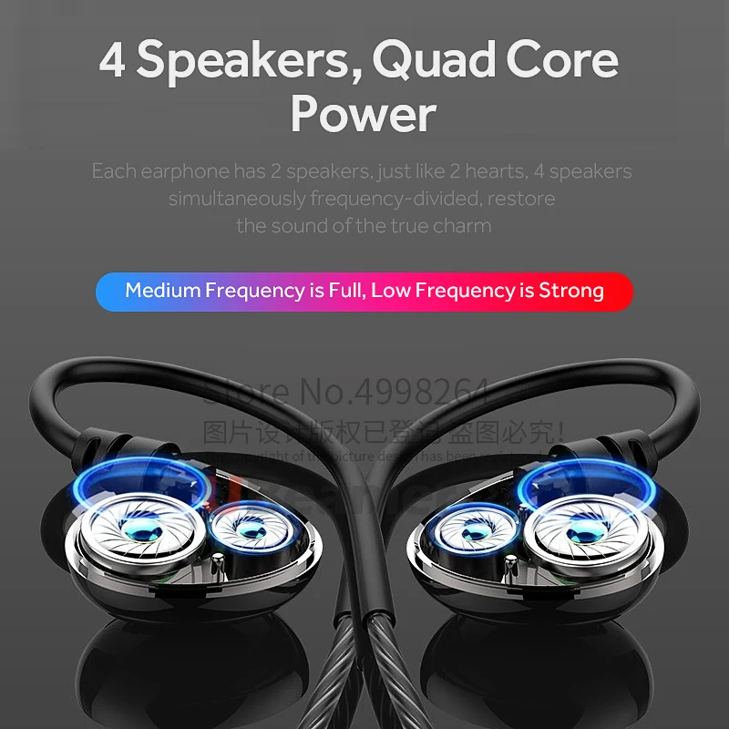 Ubeamer Z5 в ухо беспроводные наушники Bluetooth 5,0 спортивные HIFI наушники водонепроницаемые двойные динамические катушки Магнитный процесс для музыки